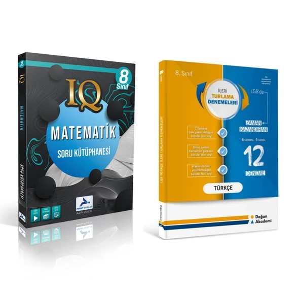 Paraf Yayınları Iq 8.sınıf Matematik &  Türkçe Deneme ürün görseli