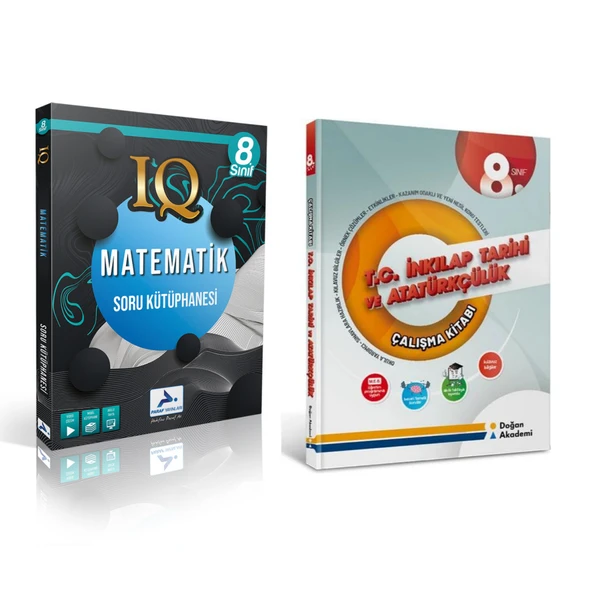 Paraf Yayınları Iq 8.sınıf Matematik & İnkilap Tarihi Ve Atatürkçülük Çalışma Kitabı