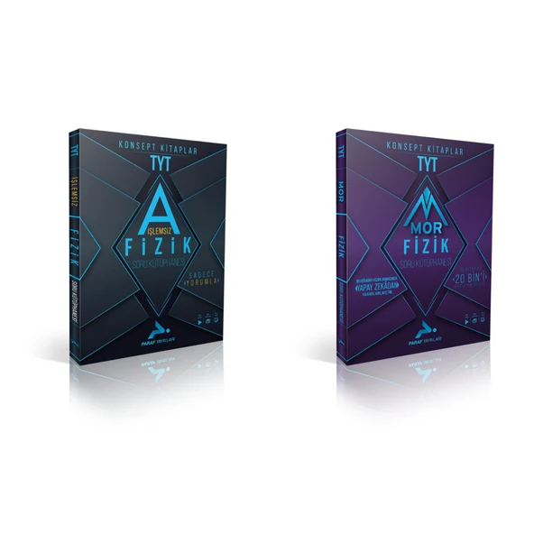 Paraf Yayınları Konsept Kitaplar Tyt İşlemsiz & Mor Fizik Soru Bankaları