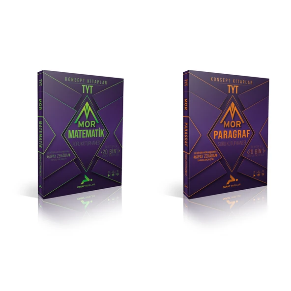 Paraf Yayınları Mor  Tyt  Matematik & Paragraf Soru Bankaları