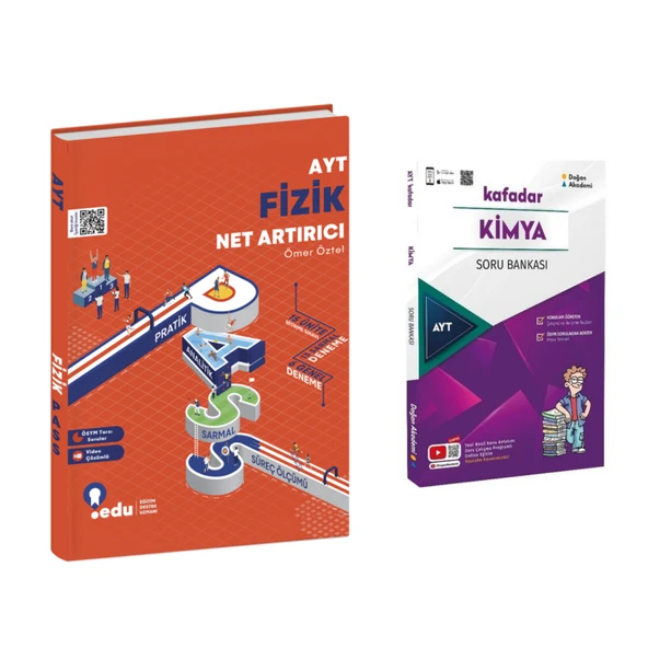 Edu Yayınları Ayt Fizik Net Artırıcı & Doğan Akademi Kafadar Kimya Soru Ban. ürün görseli