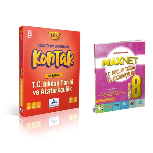 Paraf Yayınları 8.sınıf Kontak İnkılap Deneme &  8.sınıf İnkılap Soru Kitabı ürün görseli