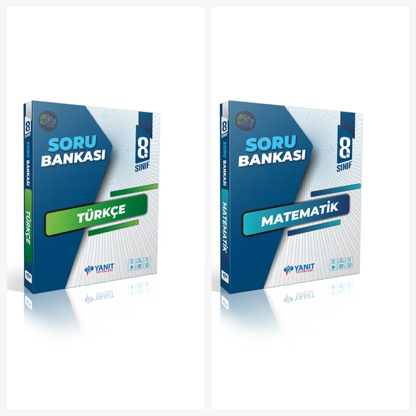 Yanıt Yayınları 8.sınıf Türkçe  & Matematik Soru Bankası