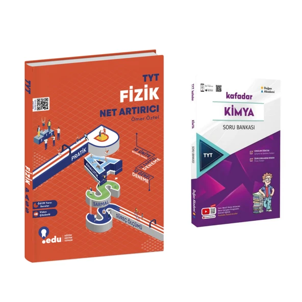 Edu Yayınları Tyt Fizik Net Artırıcı & Doğan Akademi Kafadar Kimya Soru Ban.