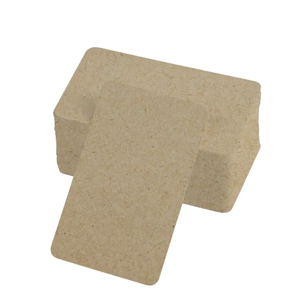 Boş Kelime Kartları 5x8 cm - 50 Adet Oval Kenarlı | Tabu & Not Kartları - Kraft