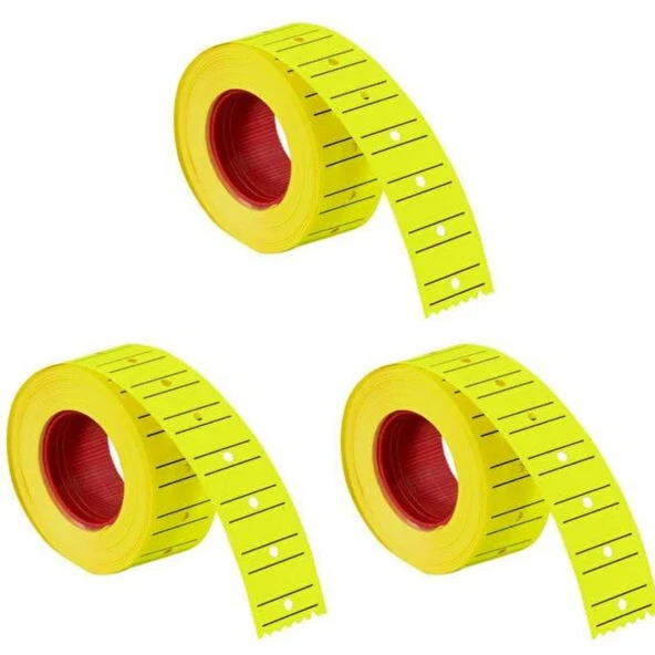 Tanex Fiyat Etiketi 3'lü Sarı