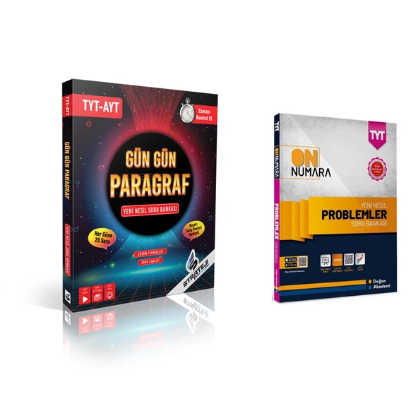 Strateji Yayınları Tyt-ayt Gün Gün Paragraf & Tyt On Numara Problemler