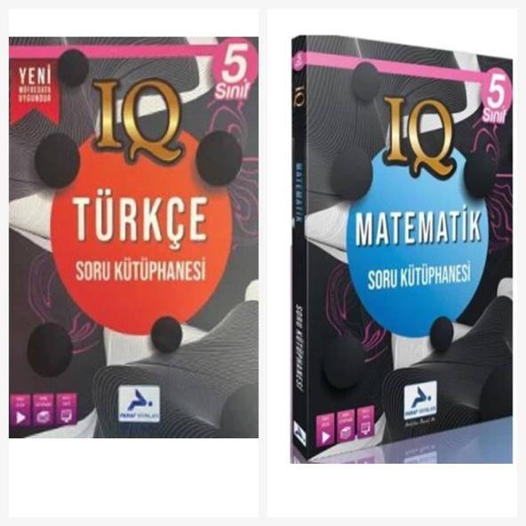 Paraf Yayınları 5. Sınf IQ Türkçe & Matematik Soru Kütüphanesi