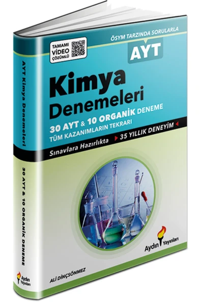 Aydın Yayınları Ayt Kimya 30x13 Ve Organik Denemeler 10x13 Tamamı Video Çözümlü