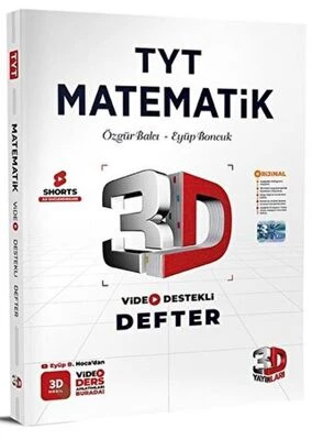 3D Yayınları TYT Matematik Video Destekli Defter ürün görseli 1