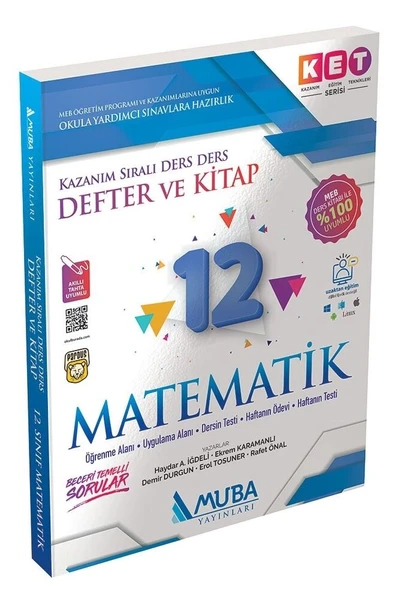 Muba Yayınları 12. Sınıf KET Serisi Matematik Defter ve Kitap