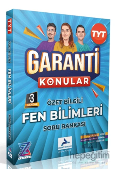 Paraf Z Takım TYT Garanti Konular Fen Bilimleri Soru Bankası