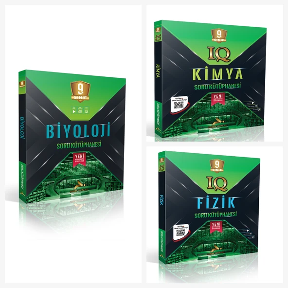 Paraf Yayınları 9. Sınıf Biyoloji & Fizik & Kimya Soru Kütüphanesi - 1