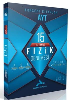 Paraf Yayınları AYT İşlemsiz Fizik 15 Branş Denemesi