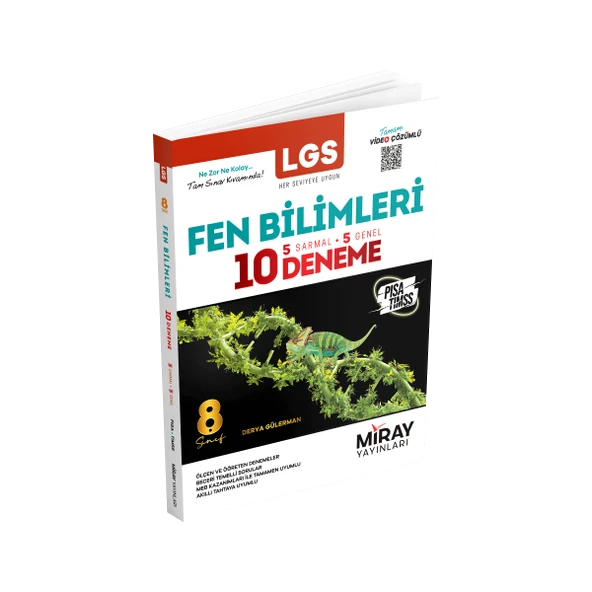 Miray 8. Sınıf Fen Bilimleri 10 Deneme ürün görseli 1