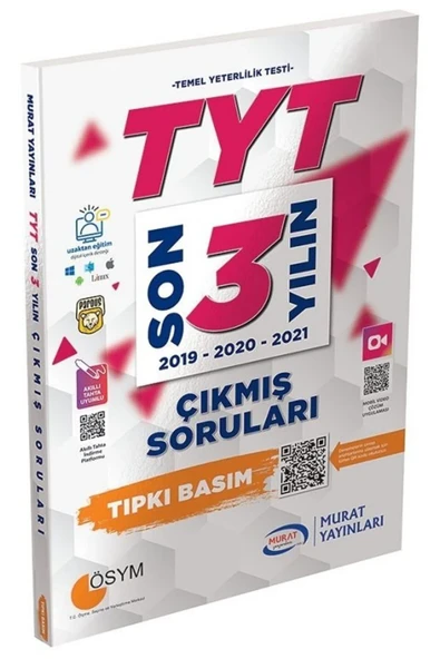Murat Yayınları Murat Tyt Son 3 Yılın Çıkmış Soruları