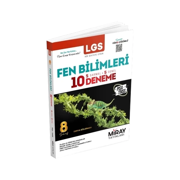 Miray Yayınları 8. Sınıf Fen Bilimleri 10 Deneme ürün görseli