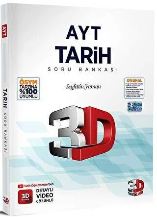 3D Yayınları AYT Tarih Soru Bankası