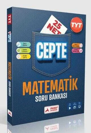 Paraf Yayınları TYT Matematik Soru Bankası - 25 Net Cepte Soru Bankası