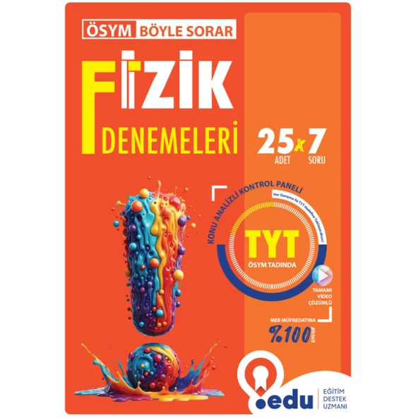 Edu Yayınları ÖSYM Böyle Sorar TYT Fizik Denemeleri