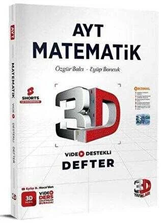 3D Yayınları AYT Matematik Video Destekli Defter