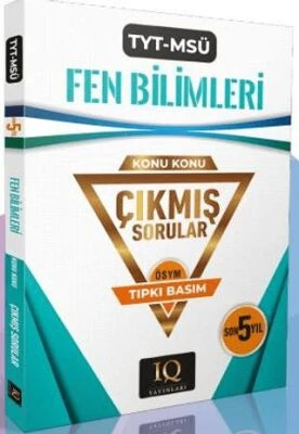 IQ Yayınları TYT - MSÜ Fen Bilimleri Çıkmış Sorular 2020-2024