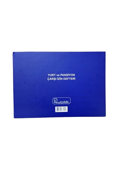 YURT VE PANSİYON ÇARŞI İZİN DEFTERİ