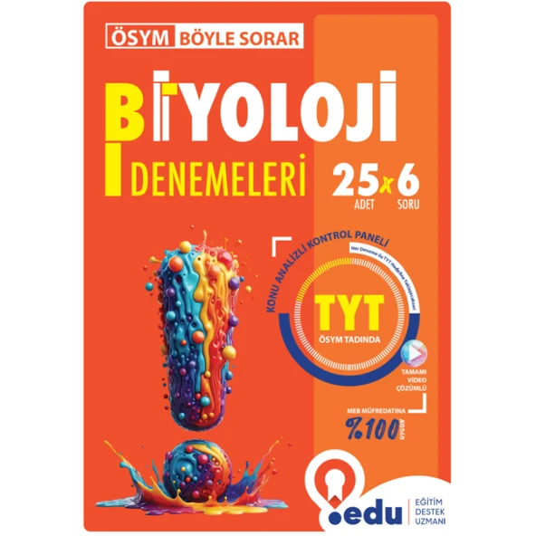 Edu Yayınları ÖSYM Böyle Sorar TYT Biyoloji Denemeleri