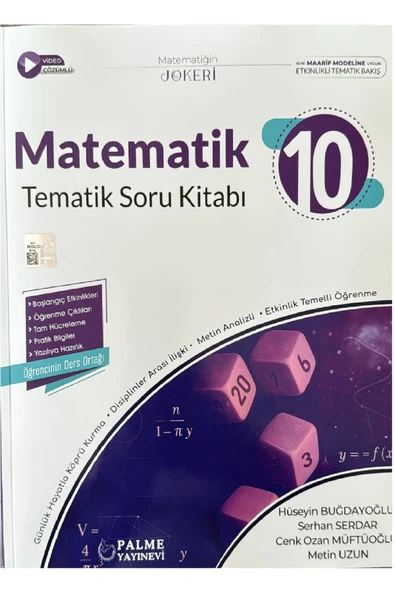 Palme Yayınevi 10.SINIF JOKER MATEMATİK SORU KİTABI TEMATİK *YENİ MÜFREDAT*