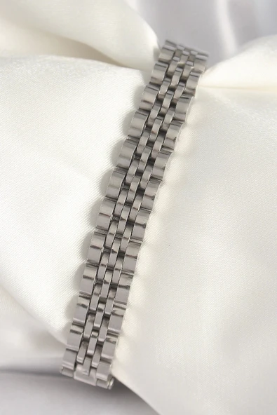 CEYLAN ADAM 316L Çelik Gümüş Renk Zincir Model Erkek Bileklik ürün görseli 1