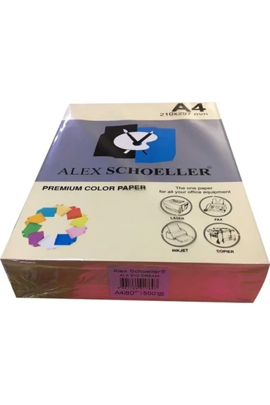 Alex Schoeller 510 A4 Fotokopi Kağıdı 500 Lü Krem