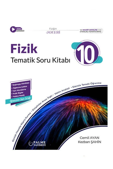 Palme Yayınevi 10.SINIF JOKER FİZİK SORU KİTABI TEMATİK *YENİ MÜFREDAT*