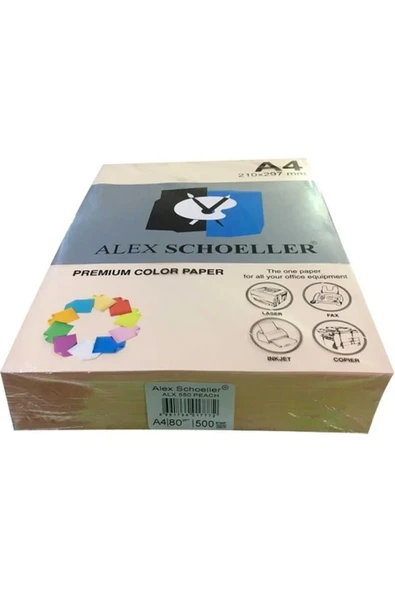 Alex Schoeller A4 Fotokopi Kağıdı 500'lü Somon 550