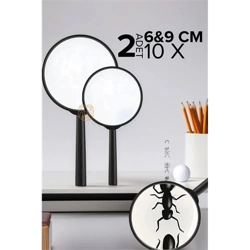 CEYLAN ADAM  10X Büyüteç 6 ve 9 cm 2 li SET ürün görseli