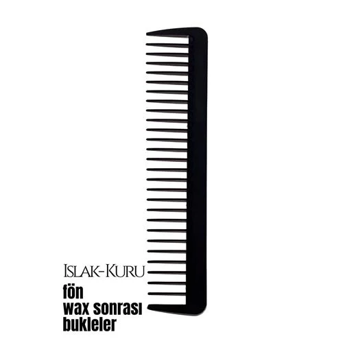 CEYLAN ADAM Bukleli Saç Fön Wax Sonrası Tarak Karbon Nano Absolute Professional