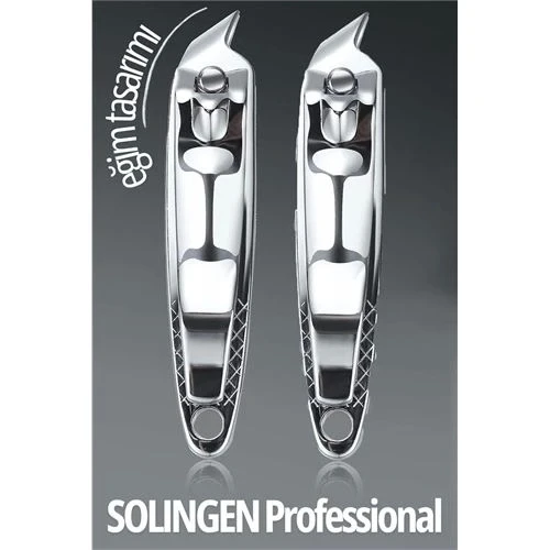 CEYLAN ADAM  Eğimli Tırnak Makası 2 li Set Solingen Profesyonel ürün görseli 1