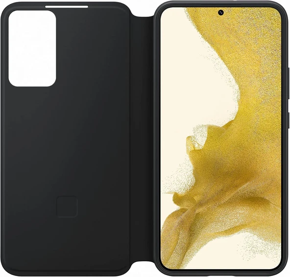 Samsung Galaxy S22+ Plus Akıllı Ekranlı Kılıf Smart View Wallet Case, Siyah - Resim 6