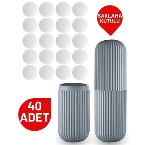 CEYLAN ADAM  40 Adet Tablet Güve Topu Naftalin Kutulu Set ürün görseli