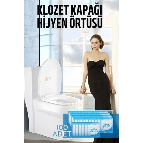 CEYLAN ADAM  Klozet Kapağı Kılıfı Hijyenik Tek Kullanımlık 100 ADET