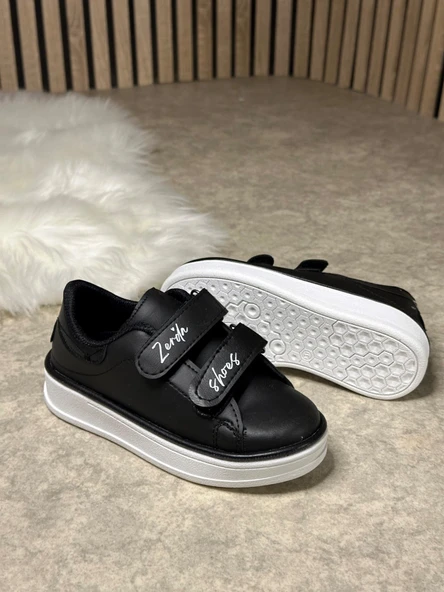 Günlük Erkek Kız  Çocuk Sneaker Cırtlı Dikiş Detaylı Kalın Tabanlı Rahat Hafif Spor Ayakkabı 525PF - 2