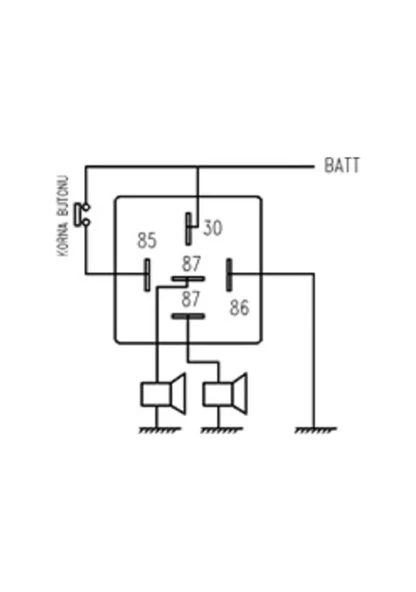 Inwells İki Adet Mini Role 12v. 5 Uçlu. 40 A. Far. Korna. Fan. Lpg Röle - 2