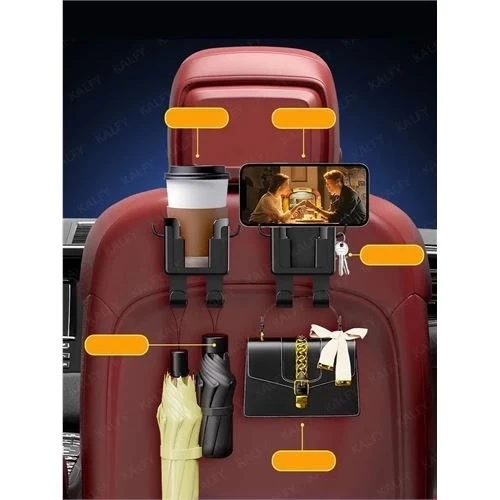 CEYLAN ADAM  Araç Koltuk Arkası Organizer Bardak Telefon Tutucu - 5