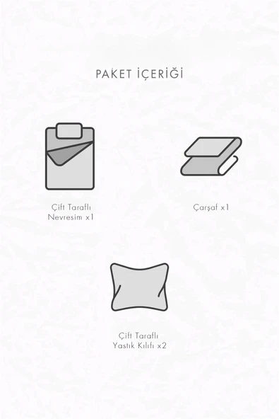 NOU Harf Serisi J Harfi Park Yatak Nevresim Seti ( 80 x120) - Noble Serie Mavi - 6