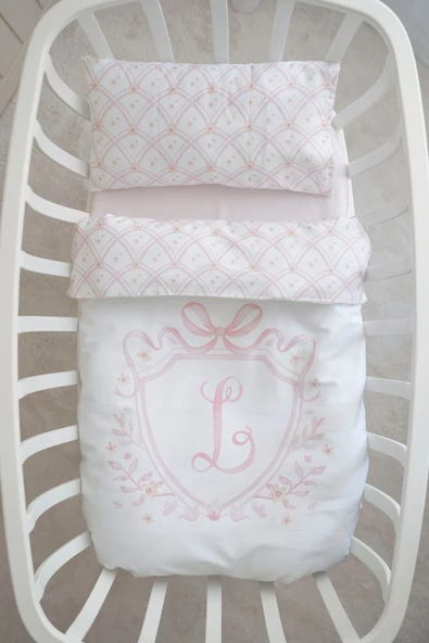 NOU Harf Serisi L Harfi Anne Yanı Nevresim Takımı ( 60x100) - Noble Serie - 2