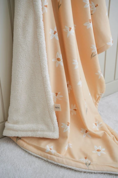 NOU Nergis Bahçesi Welsoft Battaniye (100X150) - Spiring Daffodil - 2