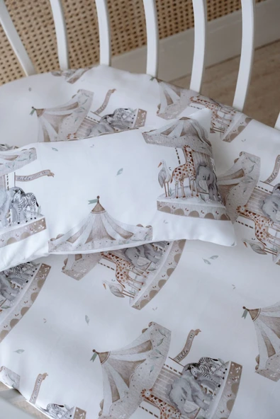 NOU Atlıkarıncalı  Anne Yanı Nevresim Takımı (60x100) - Carousel - 3