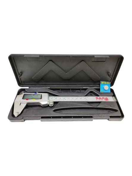 Nalburkent Sara S712 Dijital Kumpas 150mm Elektronik Hassas Ölçüm Yedek Pilli - 2
