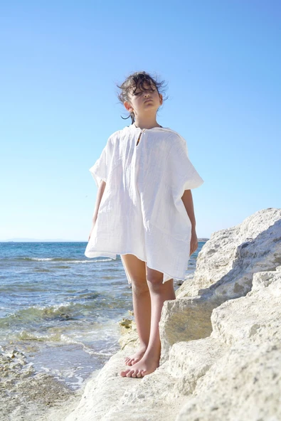 NOU 2 Kat Müslin Panço - Hello Beach 6-9yaş - 3