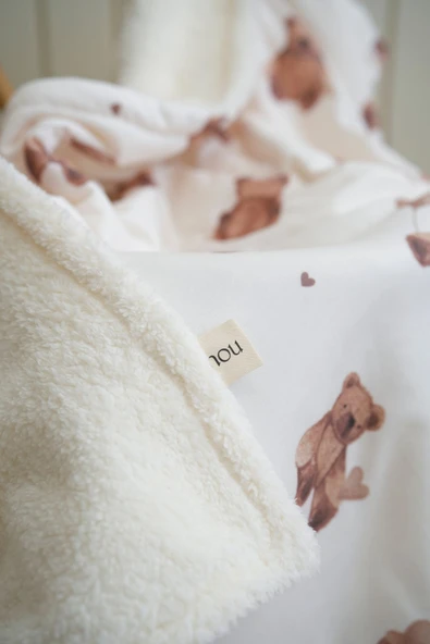 NOU Pofuduk Ayılı  Welsoft Battaniye (80x120) - Fluffy Bear - 3