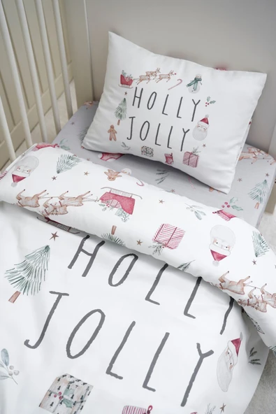 NOU Holly Jolly Yeni Yıl Montessori Nevresim Takımı (100x200) - 1